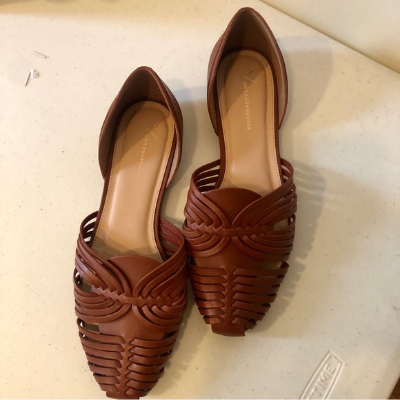 ANTHROPOLOGIE Leyla Huraches Espadrille Flat Sandals | Womens Size 9 US - Picture 1 of 5